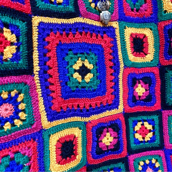 Colorful Crochet Mini Dress - Picture 10 of 15